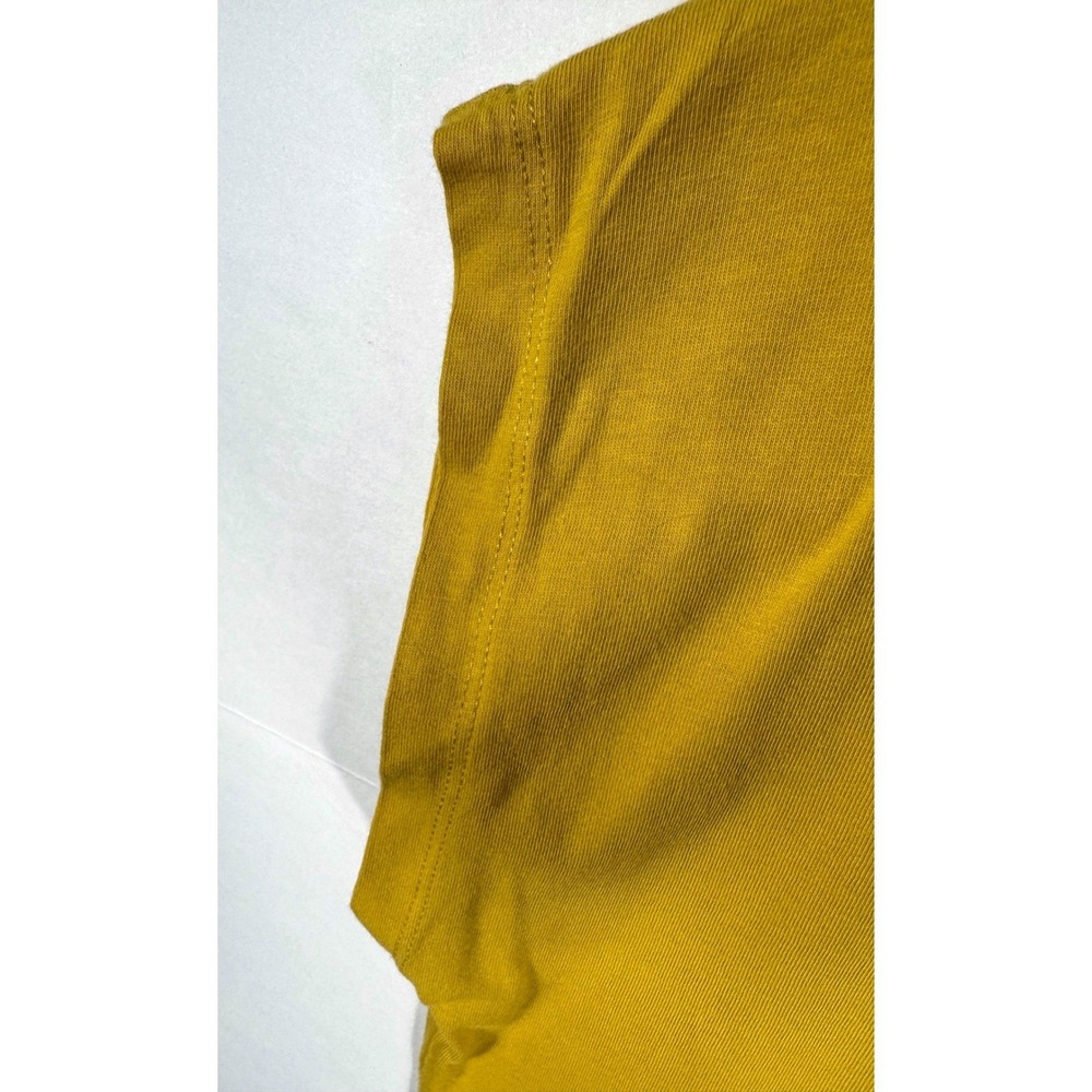 LUFALUFA Organic Cotton Graphic Tee Size Medium Mustard Yellow T-Shirt Portugal - Picture 3 of 6